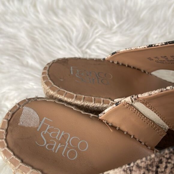 FRANCO SARTO ESPADRILLES SNAKE PRINT SIZE 9 M - Picture 4 of 8